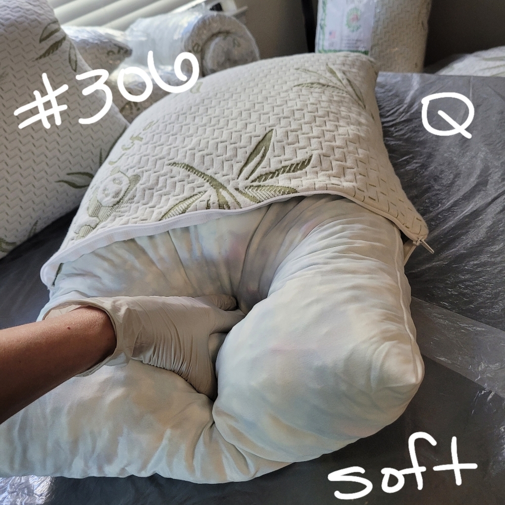 Bamboo #306 Pillow 6" Shredded Memory Foam NWOT flaw Removable Cover Costco - Picture 5 of 16